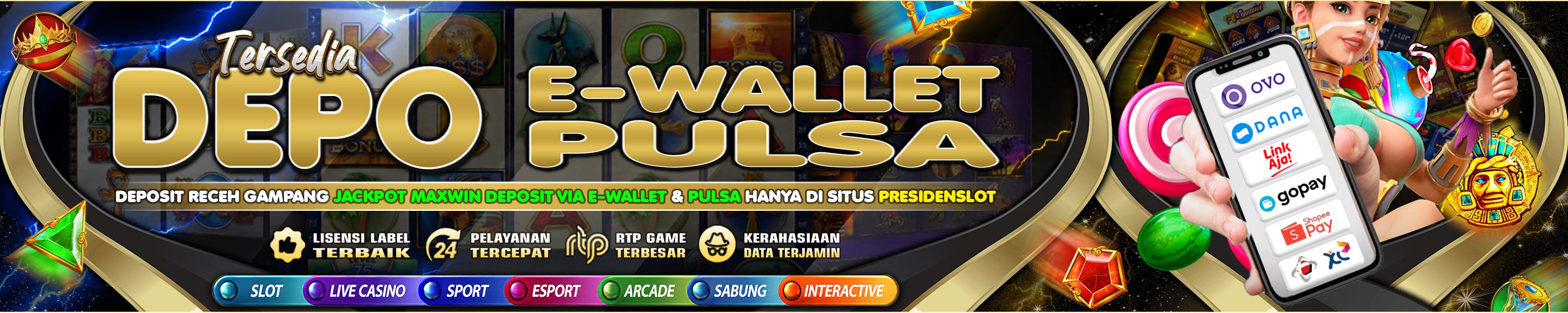 E-WALLET & PULSA - WEB PRESIDENSLOT